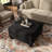 Luka Square Chenille Storage Ottoman-17537745