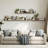 Floating Shelves for Wall 48″W x 8″D, Long Wall Mounted Shelves Set of 3, Wood Book Shelves Decor, Farmhouse Display Shelf for Bedroom, Living Room, Laundry Room, Kitchen, Bathroom, Brown-678910725-678910727