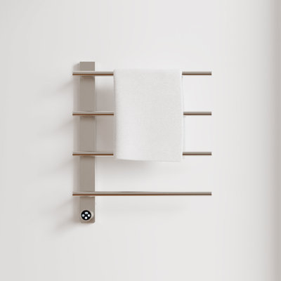 4-Bar Wall-Mounted Electric Towel Warmer with Timer