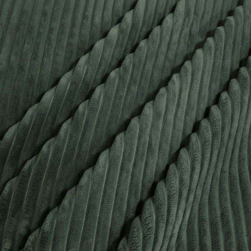 Repose-pieds plein Corduroy Upholstery, Dark Green