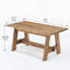 Dining Table with Wood Base