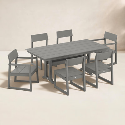 POLYWOOD® Edge 72" Patio Dining Set