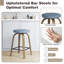 Swivel Upholstered Counter Stool-641115484-641115487