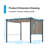 Aoodor Aluminum Pergola with Canopy-90610975-92371646