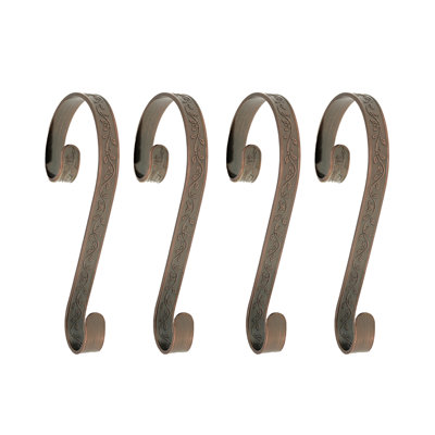 Stocking Scrolls Embossed Holly Stocking Holder