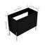 Meuble-lavabo autoportant de 91 cm (36 po), chêne foncé - Rangement à panneaux étanches, avec portes amorties