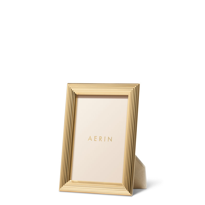 Alessio Gold Metal Picture Frame, 4" W x 6" H