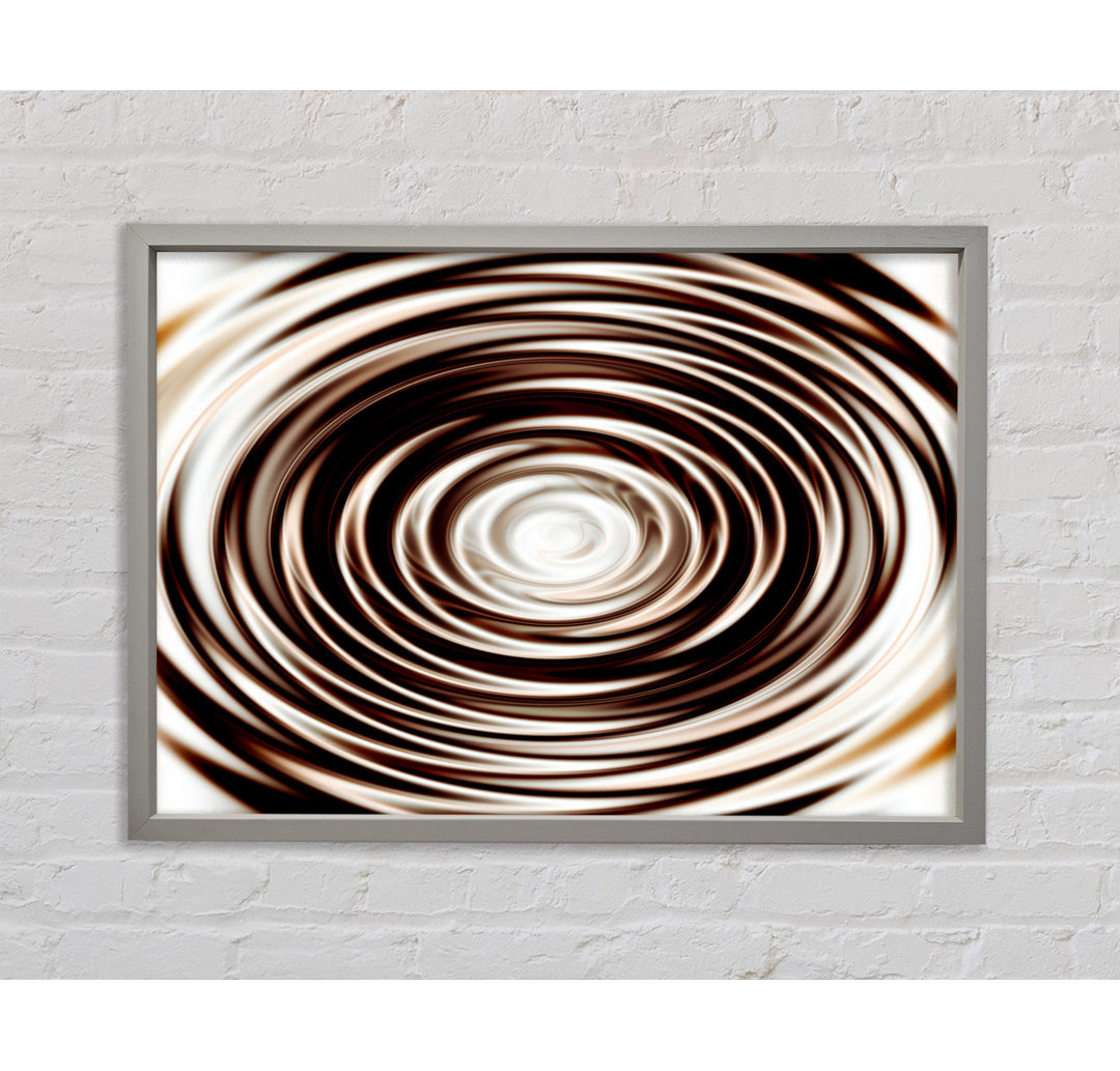 Gerahmtes Wandbild Perfect Chocolate Ripple