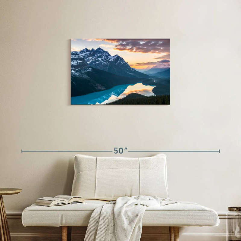 Paysage de montagne Alvord Peyto Lake, H 20 po x l 30 po