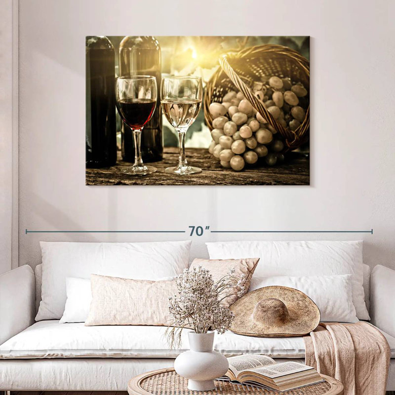 Yarlin Spring Vineyard Wine, 30" H x 45" W