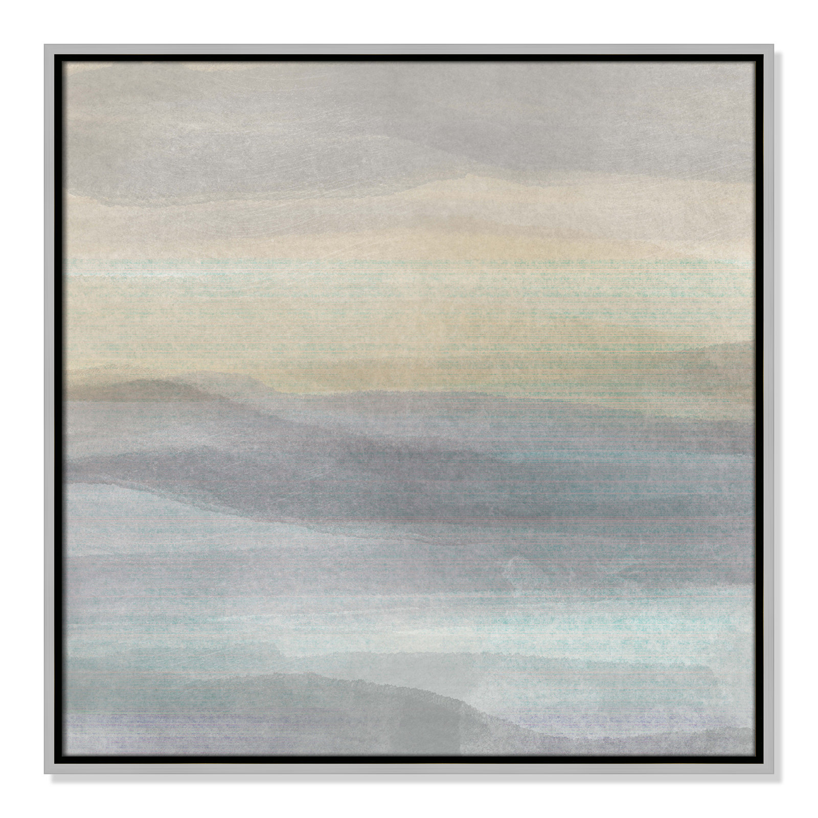 Finnian "Concept of Life" Print, 25.5" W x 25.5" H, Silver