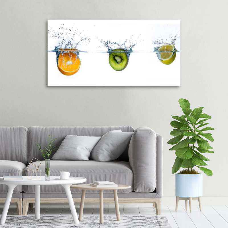 Fruit Under Water - Wrapped Canvas Print