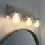 Lampe de meuble-lavabo chromée à del 3 lumières à luminosité Riverdale