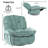 Swivel Zero Gravity Recliner Chair With Massage & Heat – Oversized Swivel Rocker Chair For Adults (set Of 2)-1481118118