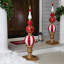 Décoration de Noël commerciale en forme de boule 48 po - or et blanc-105340051