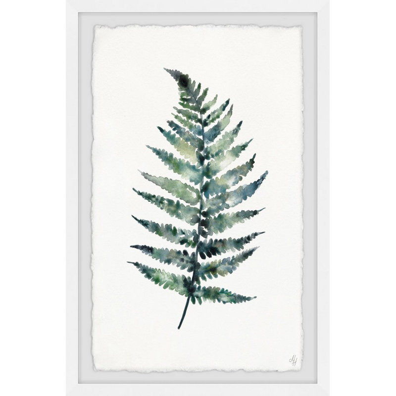 Edite Fern, reproduction encadrée, H 18 po x l 12 po x P 1,5 po