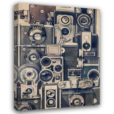  «Brown, Thomas Gallery», reproduction d'art sur toile titrée: Appareils photo rétro