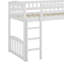 Lit mezzanine simple avec glissoire et échelle