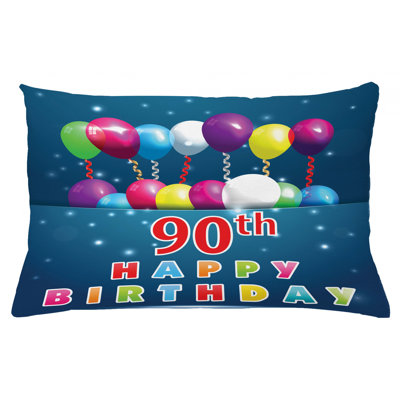 Housse de coussin lombaire intérieur/extérieur à quatre-vingt-quatre anniversaire