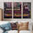 Toile naturelle avec cadre flottant