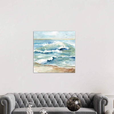 Beach Waves by Carol Robinson - Wrapped Canvas Painting