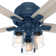 44" Hartland 5 - Blade Standard Ceiling Fan with Pull Chain and Light Kit Included
