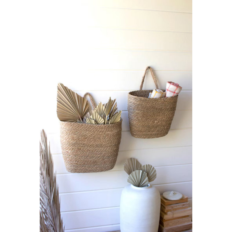  Ensemble de 2 paniers de rangement Seagrass