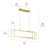 3 - Light Steel Dimmable LED Chandelier-1378038823