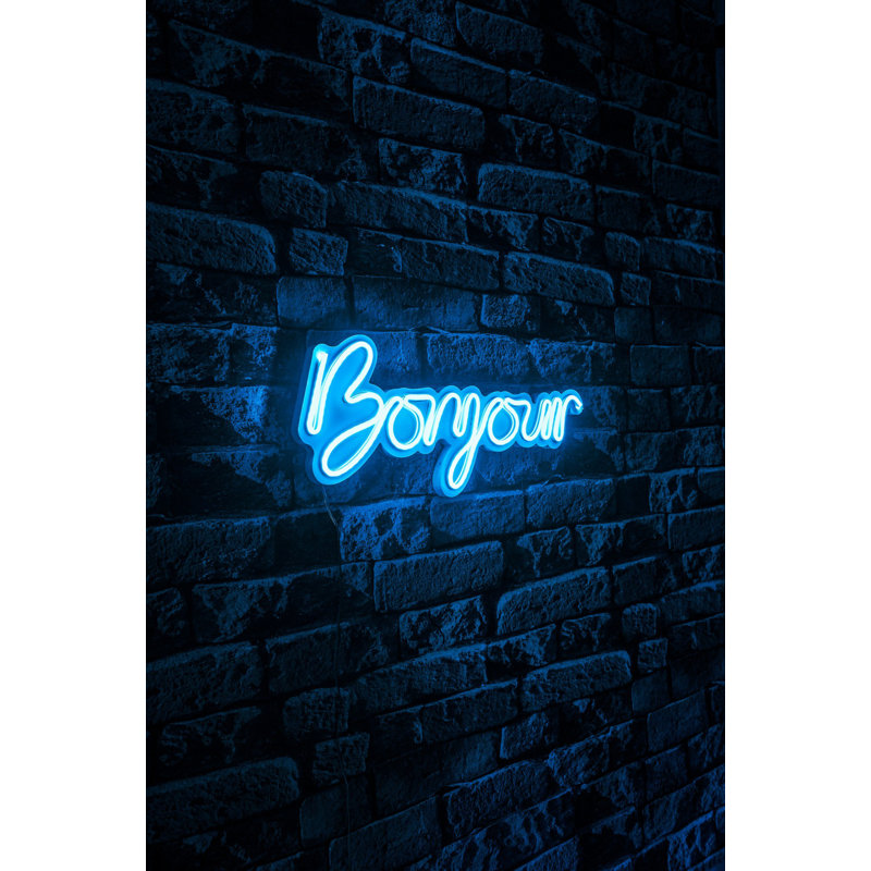 Bande lumineuse néon flexible à DEL, bleu - 16,9 x 7,5 x 0,8 pouces | IP67 imperméable, gabarit en mousse de PVC | 12V DC, 36W Max, 240 lumens, 7500K | Parfait pour l'éclairage décoratif dans la maison et les fêtes