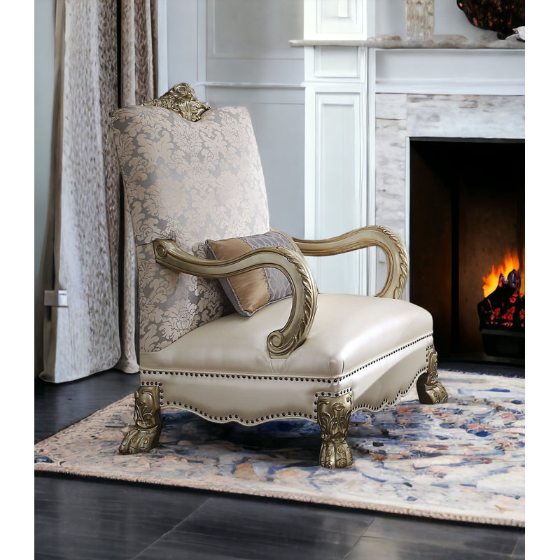 Fauteuil en similicuir 34 po