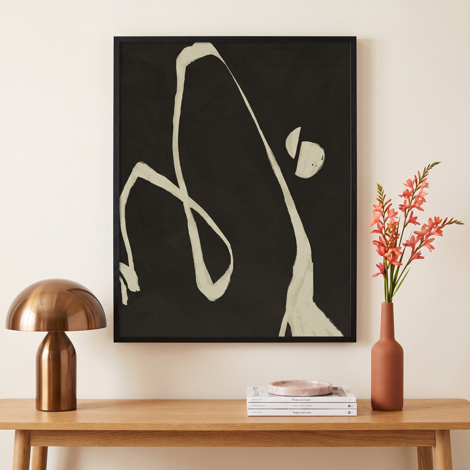 Neutral Spring II Print by Jacob Green, Black, 41" H x 33" W x 1" D