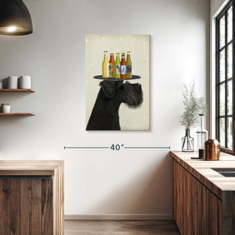 Amateurs de bière noire Brampt Schnauzer, H 36 po x l 24 po