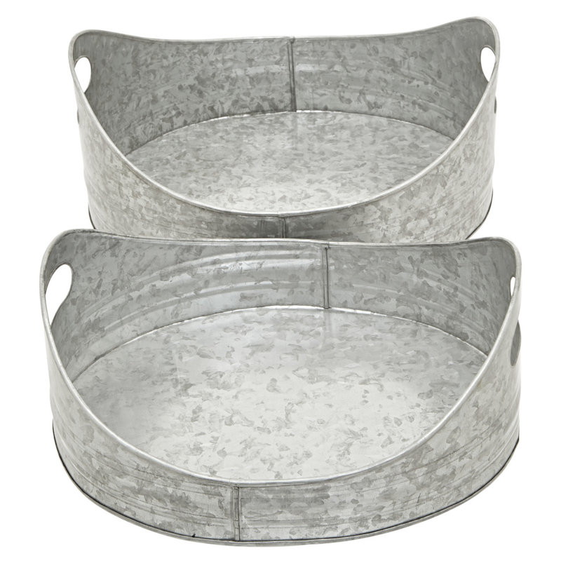 Ellice Metal Tray - Set of 2