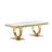 Rectangle Marble Coffee Table With Stainless Steel Base-2017757578-2017757579