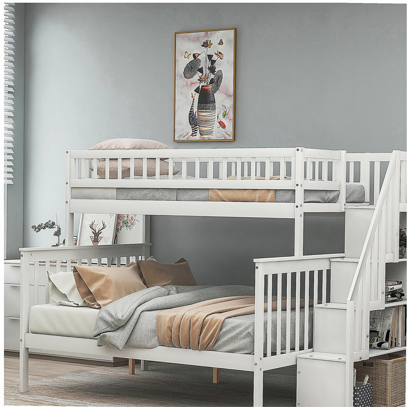 Single bed bunk with storage space