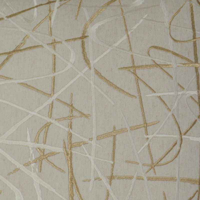 Scribble Fabric, Gold