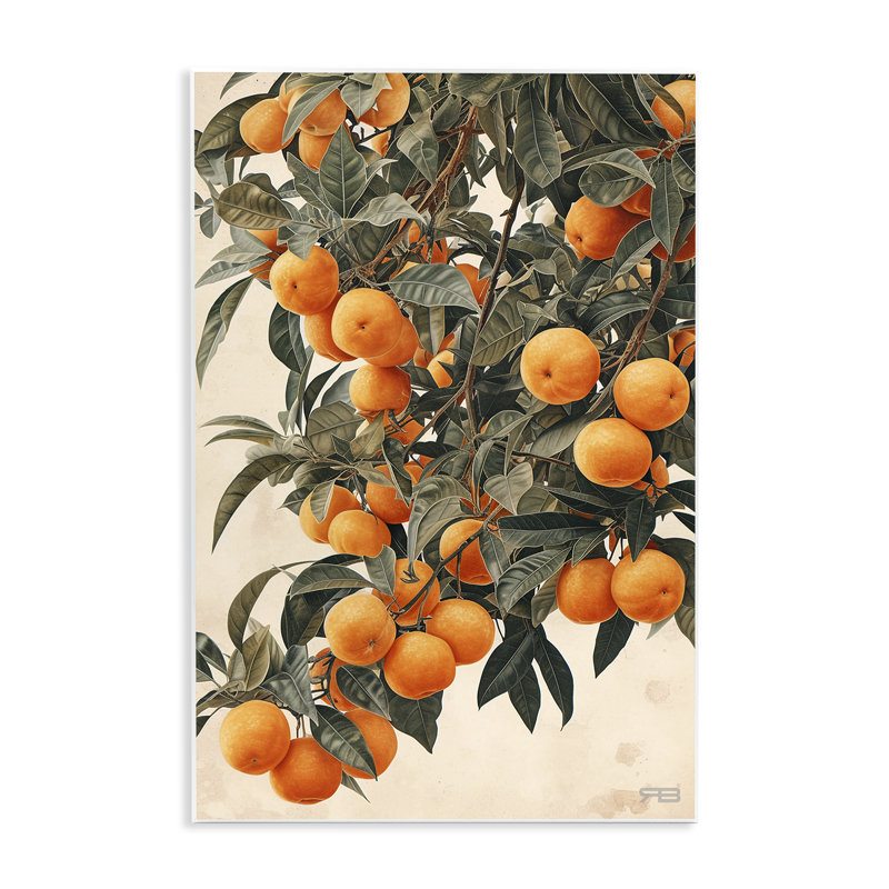 «Vibrant Orange Tree Blooms» par RB, H 15 po x l 10 po