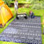 Tapis d'extérieur réversible, tapis de sol en paille de plastique imperméable, tapis de camping portatif pour camping-car, grand tapis de jardin, terrasse, pique-nique, plage, mur géométrique bleu et blanc-109043820