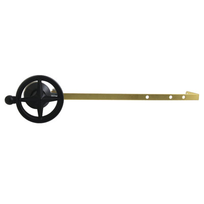 Levier de réservoir de toilette universel à fixation frontale ou latérale avec poignée moletée Kingston Brass Levante