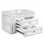 Meuble-lavabo mural de 30 po, armoire de rangement flottante avec 2 tiroirs, lavabo simple en céramique à 3 trous, armoire moderne.-1403699675
