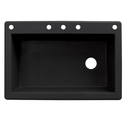 Évier de cuisine à simple cuve encastrable L 33 po x l 22 po Radius