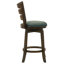 Chaise de bar pivotante en bois