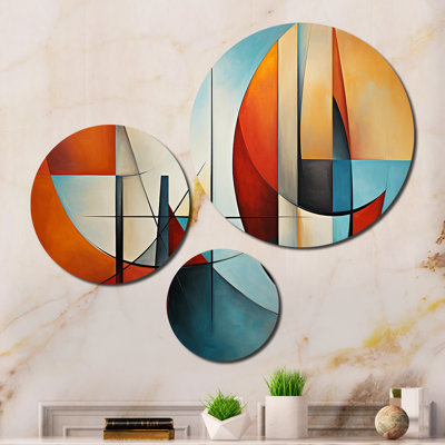 Ensemble de 3 décorations murales en métal
