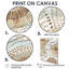 Or blanc et beige mandala bohémien simplicité III - décoration murale mandala boho-1843614233-1843614439