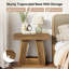 Table de bout d'appoint en bois rustique 24 po à 2 niveaux-204936149