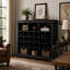 Console élégante à 24 casiers, armoire à chaussures moderne avec base incurvée, buffet polyvalent de haute qualité pour le couloir, la chambre à coucher et le salon-539788104