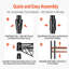 6 portemanteaux ajustables
