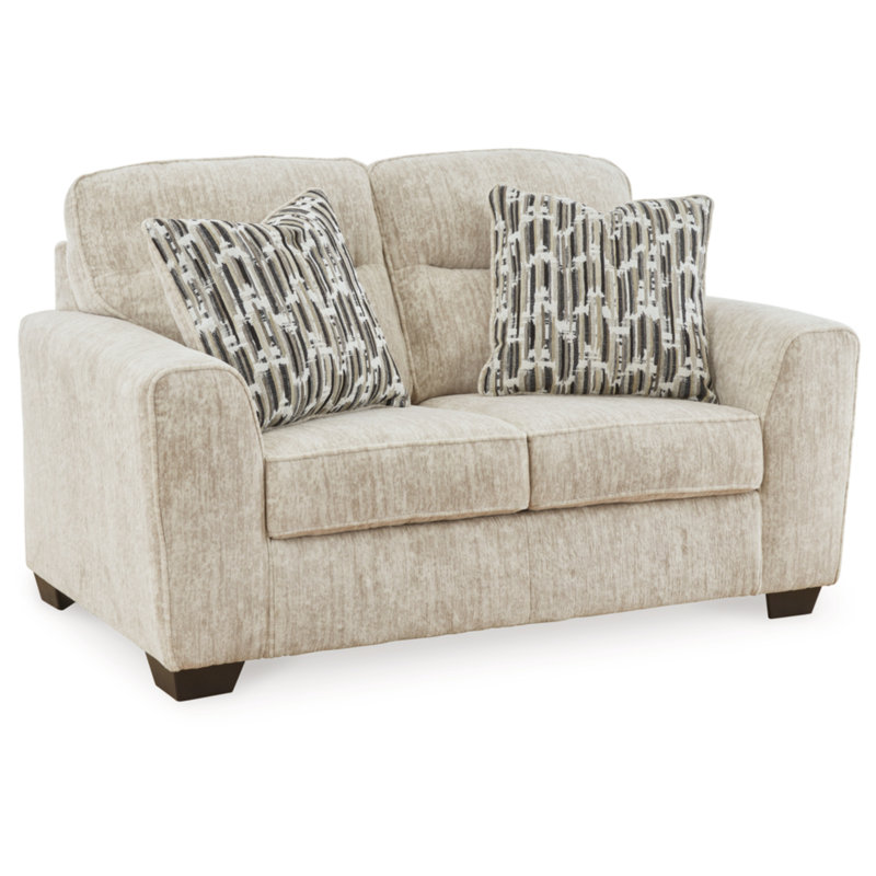 Mbolu Upholstered 90'' Sofa, Beige, 40" H x 67" W x 38" D