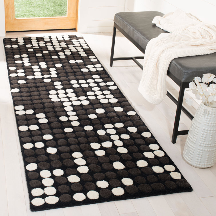 Amier Hand Tufted Wool And Viscose Geometric Rug