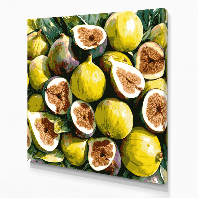 «Fruit Fig Kadota», art mural sur toile, H 16 po x l 16 po